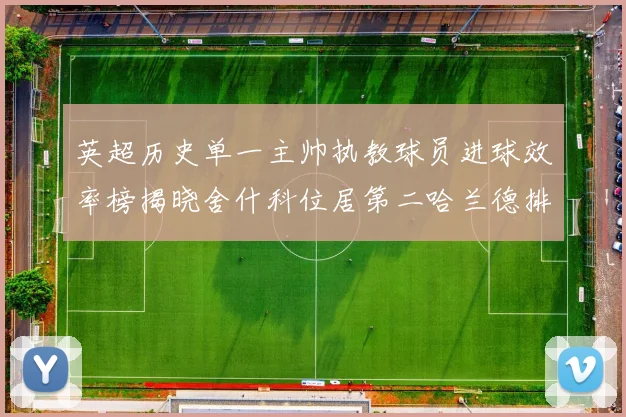 英超历史单一主帅执教球员进球效率榜揭晓舍什科位居第二哈兰德排名第五